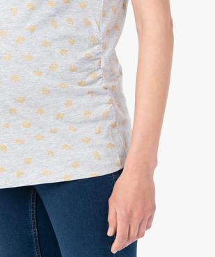 Tee-shirt de grossesse imprimé à manches courtes vue2 - GEMO 4G MATERN - GEMO