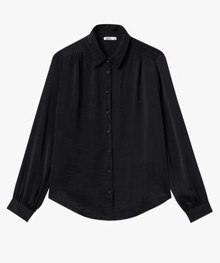 Chemise en satin à manches longues femme vue4 - GEMO 4G FEMME - GEMO