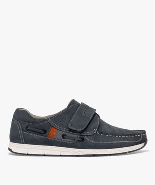 Chaussures bateau homme confort dessus en cuir uni et à scratch vue9 - G'FLEX GEMO FOR GOOD - GEMO