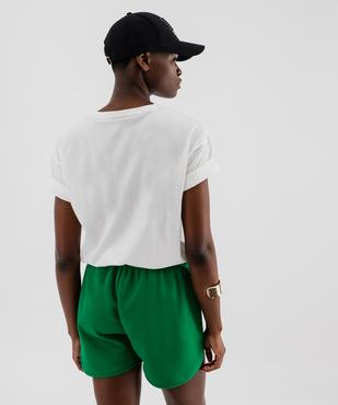 Tee-shirt manches courtes imprimé femme - Smiley vue3 - SMILEY WORLD - GEMO
