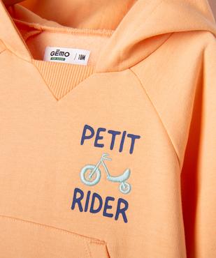 Sweat à capuche facile à mettre bébé garçon vue3 - GEMO 4G BEBE - GEMO
