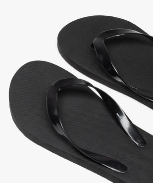 Tongs femme unies à brides souples vue3 - GEMO (PLAGE) - GEMO