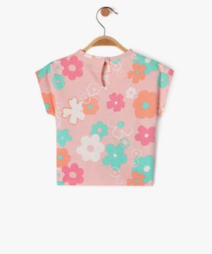 Tee-shirt à manches courtes loose imprimé bébé fille vue3 - GEMO(BEBE DEBT) - GEMO
