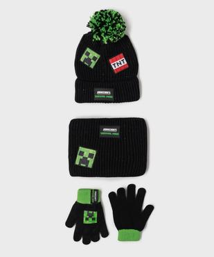 Ensemble de 3 accessoires hiver garçon - Minecraft vue1 - MINECRAFT - GEMO