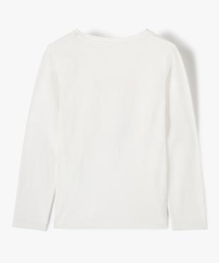 Tee-shirt fille à manches longues à motif fantaisie vue3 - GEMO (ENFANT) - GEMO