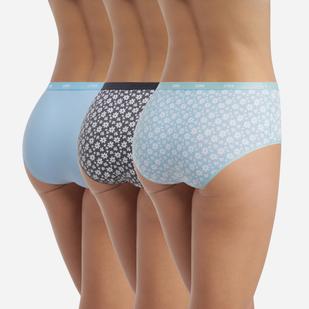 Boxers confort en coton stretch femme (lot de 3) - Les Pockets Dim vue3 - DIM - GEMO