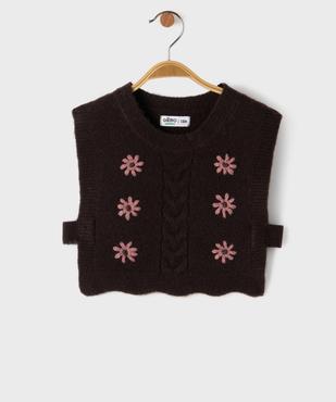 Pull sans manches brodé bébé fille vue1 - GEMO 4G BEBE - GEMO
