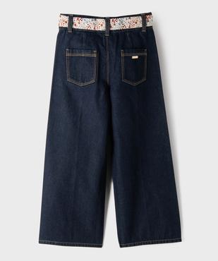Jean wide leg avec taille ajustable fille - LuluCastagnette vue4 - LULU CASTAGNETTE GEMO FOR GOOD - GEMO