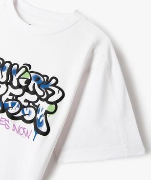 T-shirt manches courtes motif urbain garçon vue2 - GEMO 4G GARCON - GEMO