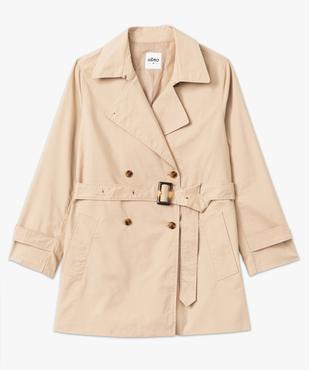 Trench court avec ceinture femme grande taille vue4 - GEMO (G TAILLE) - GEMO