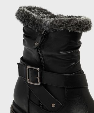 Boots fourrées à talon et semelle crantée femme - Valentina Baldano vue6 - VALENTINA BALDA - GEMO
