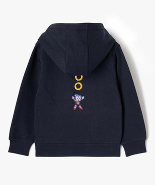 Sweat à capuche en molleton doux imprimé garçon - Sonic vue5 - SONIC - GEMO