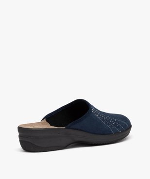 Chaussons mules confort en velours avec strass femme vue4 - GEMO(HOMWR FEM) - GEMO