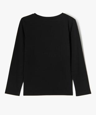 Tee-shirt à manches longues avec motif en sequins fille vue3 - GEMO (ENFANT) - GEMO