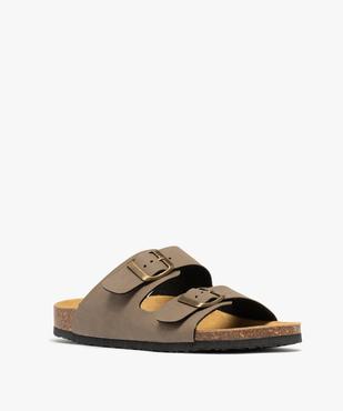 Mules semelle intérieure cuir à reliefs ergonomiques femme vue2 - FOLLOW ME G4G - GEMO