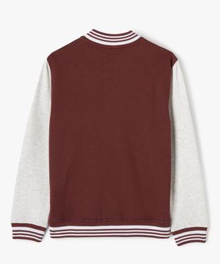 Sweat boutonné look veste teddy garçon - Camps United vue5 - CAMPS - GEMO