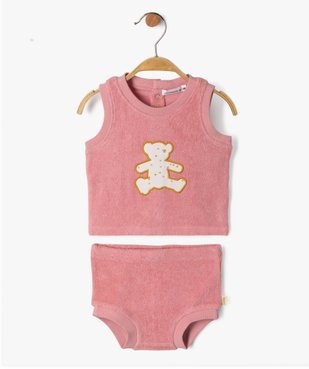 Ensemble bébé 2 pièces en éponge : bloomer + débardeur - LuluCastagnette vue1 - LULUCASTAGNETTE - GEMO