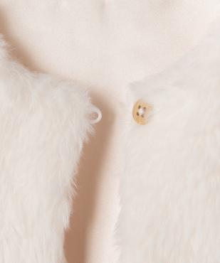 Gilet bébé fille sans manches en fourrure imitation vue7 - GEMO(BEBE DEBT) - GEMO