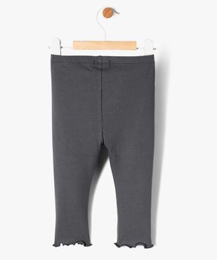 Legging en maille côtelée avec bas froncé bébé fille  vue3 - GEMO 4G BEBE - GEMO