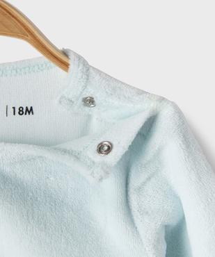 Pyjama en velours 2 pièces avec motifs marins bébé garçon vue2 - GEMO 4G BEBE - GEMO