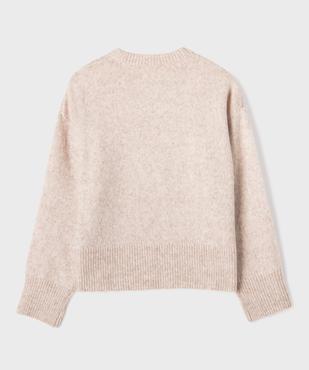 Pull en maille douce et chaude avec de la laine fille vue3 - GEMO (JUNIOR) - GEMO
