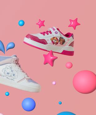 Baskets basses à lacets élastiques et scratch fille - La Pat'Patrouille vue7 - PAT PATROUILLE - GEMO