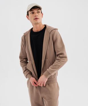 Sweat zippé à capuche homme vue1 - GEMO 4G HOMME - GEMO