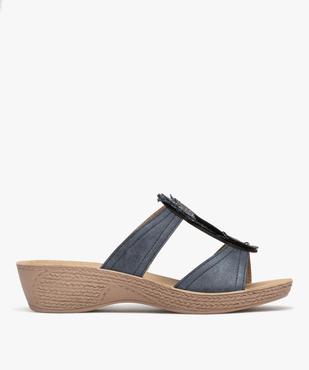 Sandales confort forme mule femme avec fermeture scratch vue1 - G'FLEX - GEMO