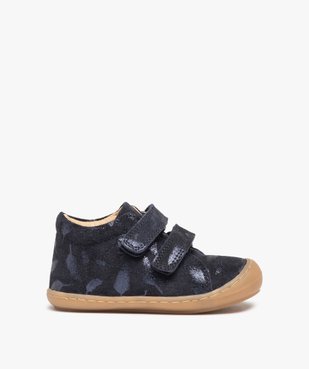 Chaussures bébé fille en cuir à scratch détails vernis – NA! vue1 - NA! - GEMO