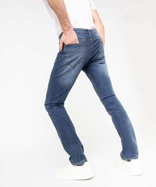 Jean homme straight en coton stretch vue3 - GEMO (HOMME) - GEMO