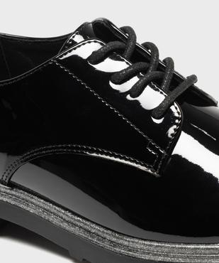 Derbies vernis avec semelle bordée de paillettes femme - Follow Me vue6 - FOLLOW ME - GEMO