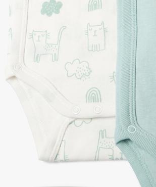 Body bébé manches courtes fermeture croisée (lot de 3) vue4 - GEMO 4G BEBE - GEMO