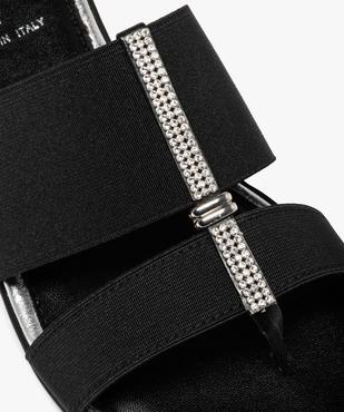 Mules femme à brides élastiques et strass vue6 - GEMO (CASUAL) - GEMO