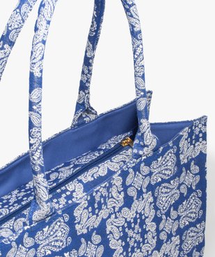 Sac cabas en tissu jacquard motif cachemire vue4 - GEMO (ACCESS) - GEMO