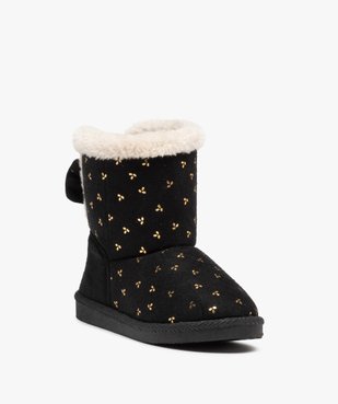 Boots fourrées fille à motifs brillants - LuluCastagnette vue2 - LULU CASTAGNETT - GEMO