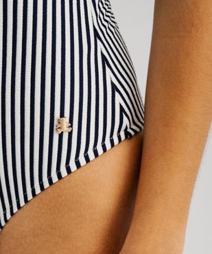 Maillot de bain 1 pièce à bretelles multipositions femme - LuluCastagnette vue2 - LULUCASTAGNETTE - GEMO