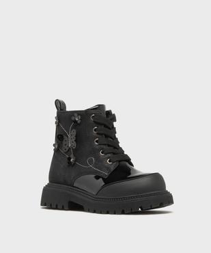 Bottines bi-matières avec motifs en relief fille - Lovely Wings vue2 - LOVELY WINGS - GEMO