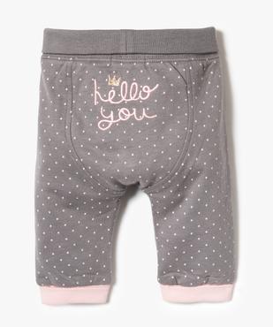 Legging à pois avec genouillères cœur vue2 - GEMO(BB COUCHE) - GEMO