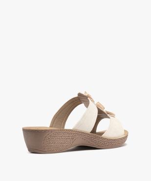 Sandales confort forme mule femme avec fermeture scratch vue4 - G'FLEX - GEMO