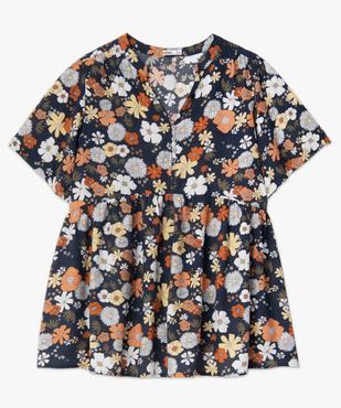 Blouse de grossesse à manches courtes à motifs fleuris vue4 - GEMO (MATER) - GEMO