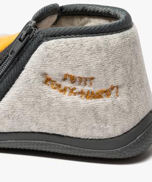 Chaussons bébé garçon bottillons en velours motif chien vue6 - GEMO 4G BEBE - GEMO