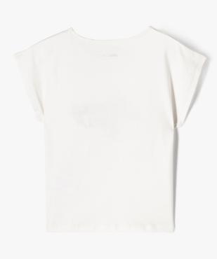 Tee-shirt à manches courtes coupe oversize fille vue3 - GEMO 4G FILLE - GEMO