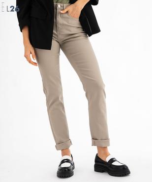 Jean Regular taille haute femme - Longueur L26 vue1 - GEMO(FEMME PAP) - GEMO