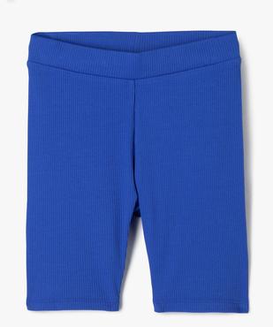 Short cycliste en maille côtelée fille vue1 - GEMO (JUNIOR) - GEMO