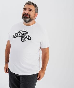 Tee-shirt manches courtes imprimé homme vue10 - GEMO (HOMME) - GEMO