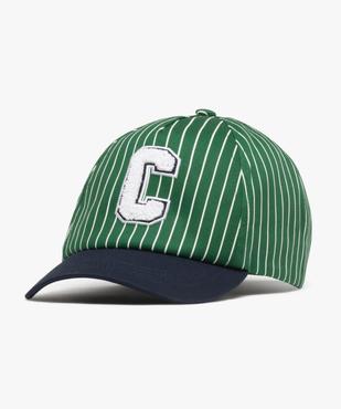 Casquette rayée avec logo en maille bouclette garçon - Camps United vue1 - CAMPS - GEMO