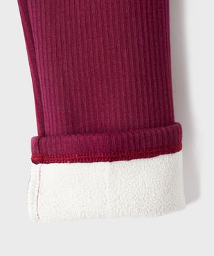 Legging en maille côtelée doublure chaude fille - LuluCastagnette vue4 - LULUCASTAGNETTE - GEMO
