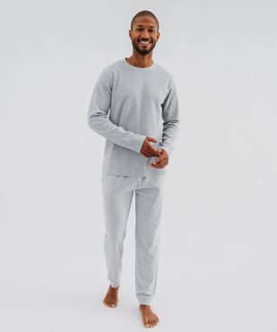 Pyjama long uni homme vue4 - GEMO(HOMWR HOM) - GEMO
