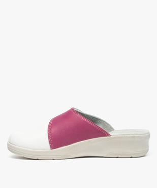 Sabots confort femme avec semelle intérieure cuir - Cloggy vue3 - GEMO (EQUIPT) - GEMO