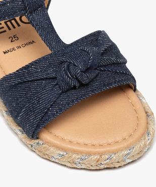 Sandales fille en denim à semelle en corde vue6 - GEMO (ENFANT) - GEMO